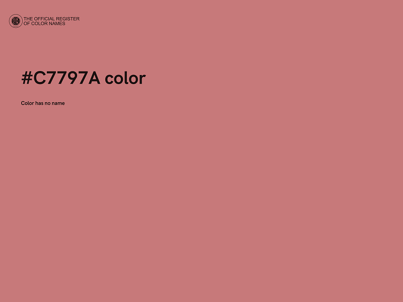 #C7797A color image