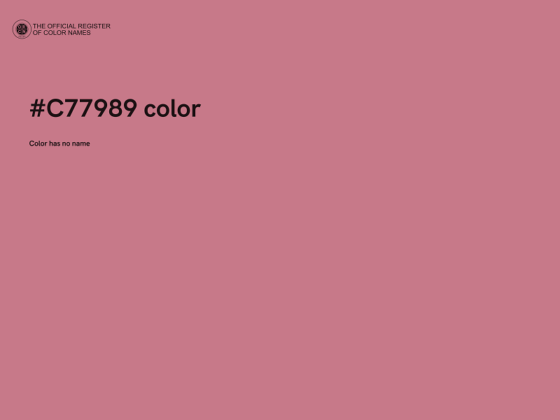 #C77989 color image