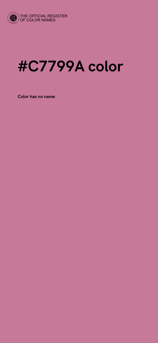 #C7799A color image