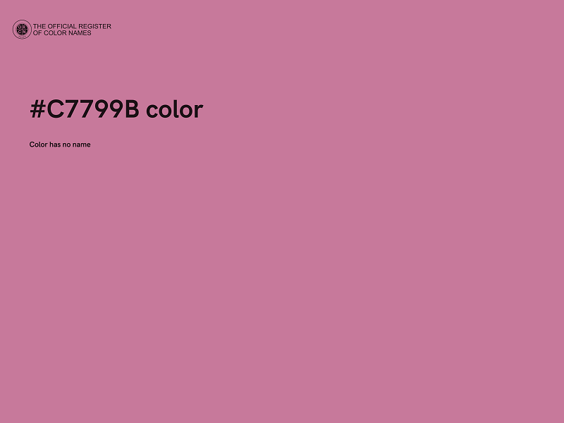 #C7799B color image