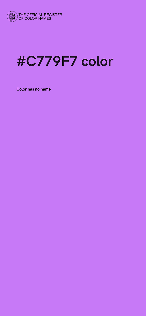 #C779F7 color image