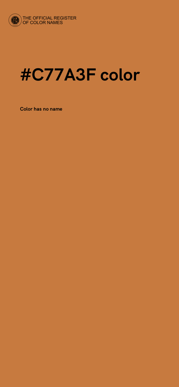 #C77A3F color image