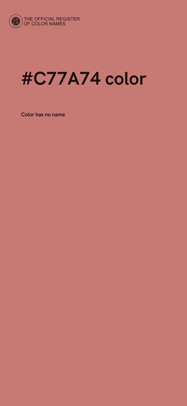 #C77A74 color image