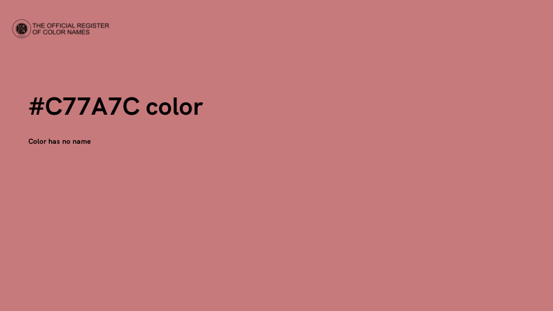 #C77A7C color image
