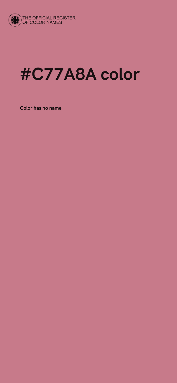#C77A8A color image