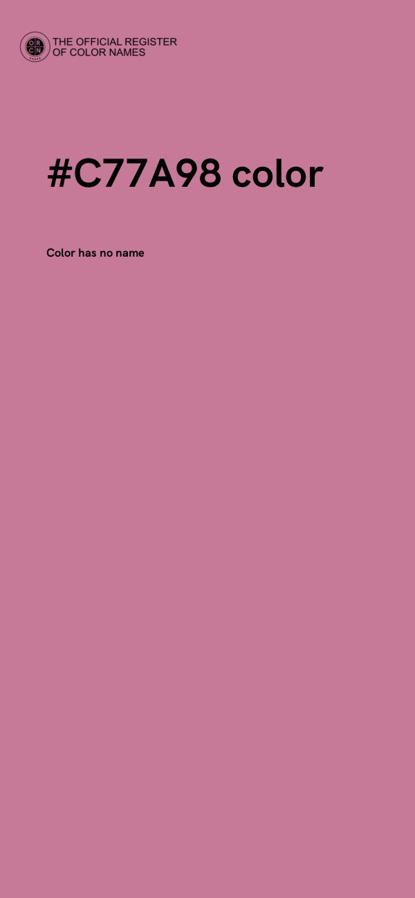 #C77A98 color image