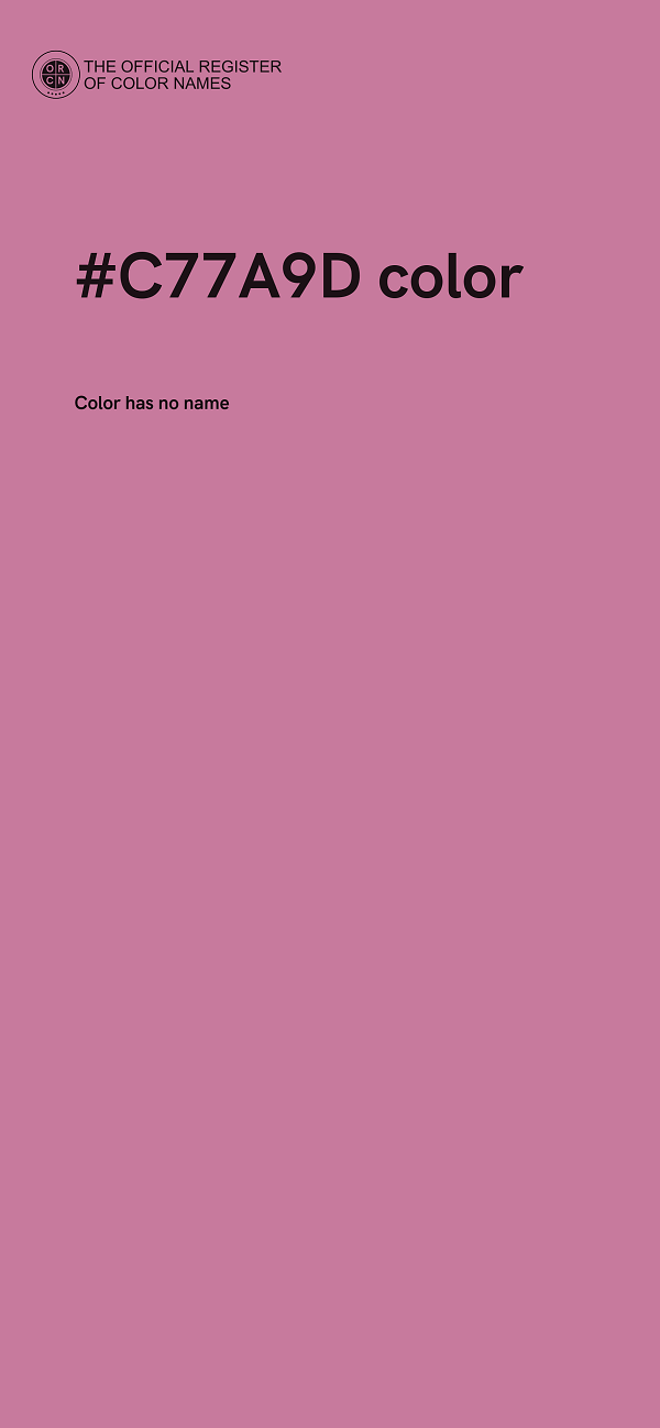 #C77A9D color image