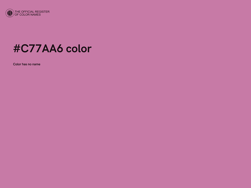 #C77AA6 color image