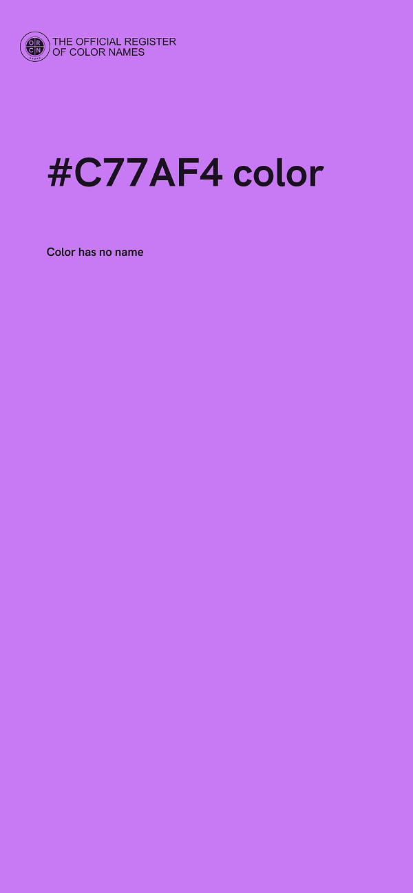 #C77AF4 color image