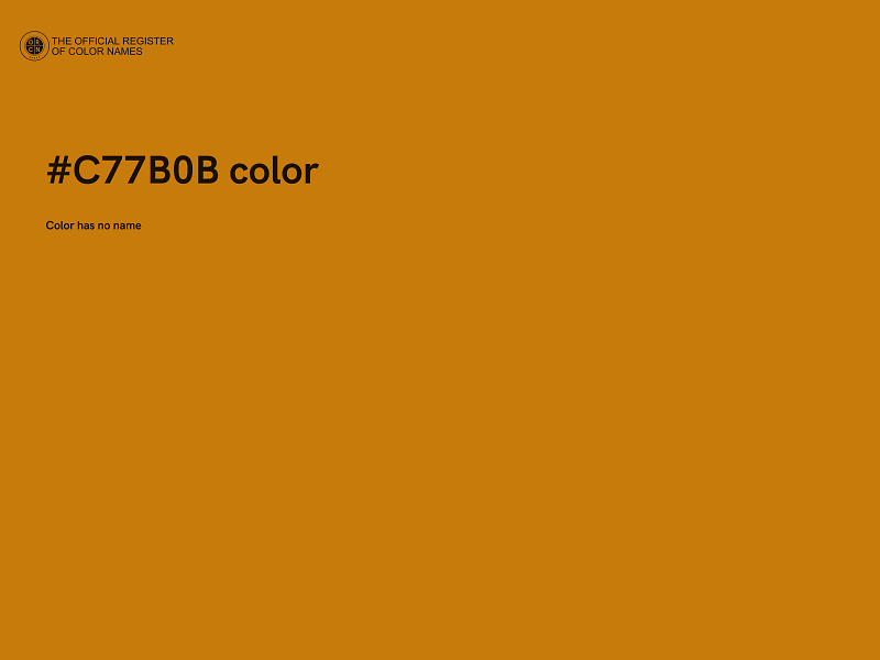 #C77B0B color image