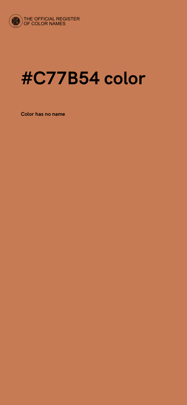 #C77B54 color image