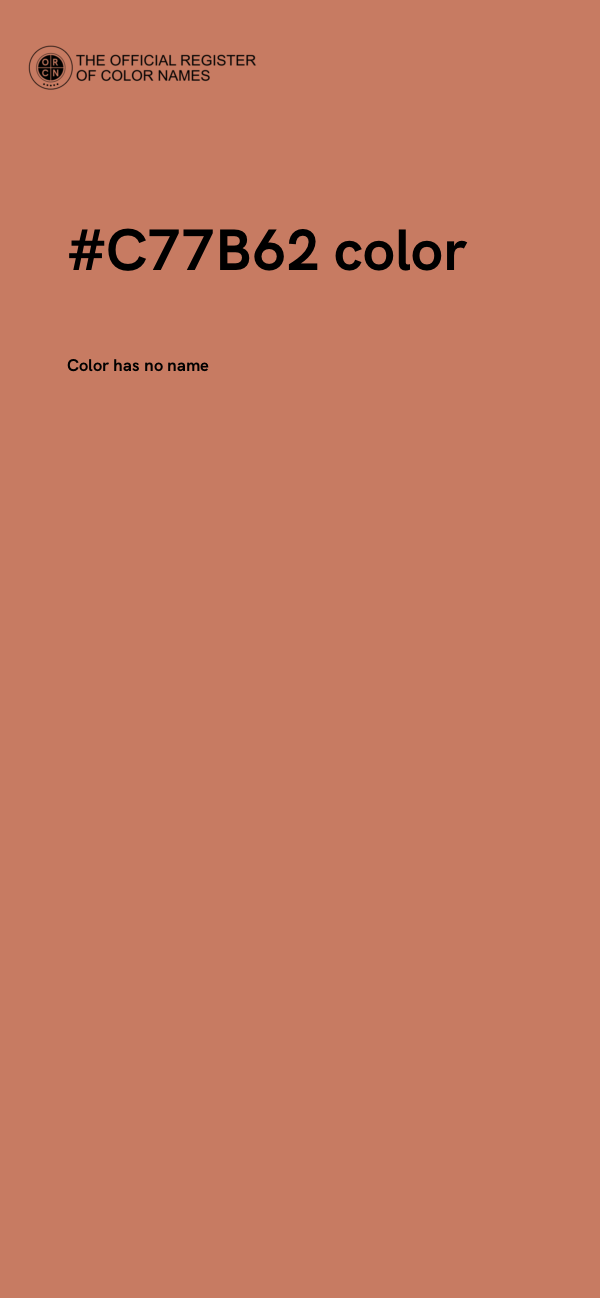 #C77B62 color image