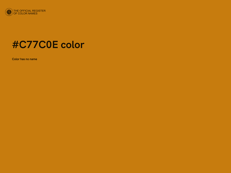 #C77C0E color image