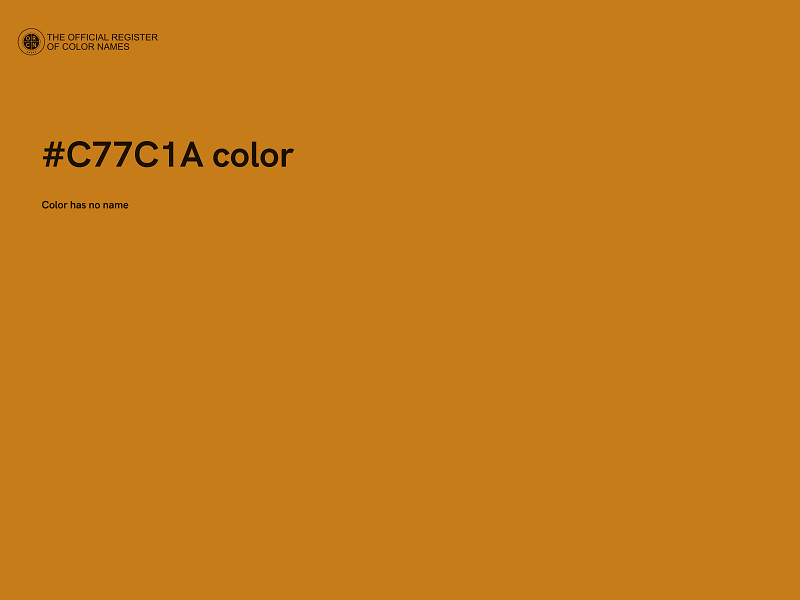 #C77C1A color image