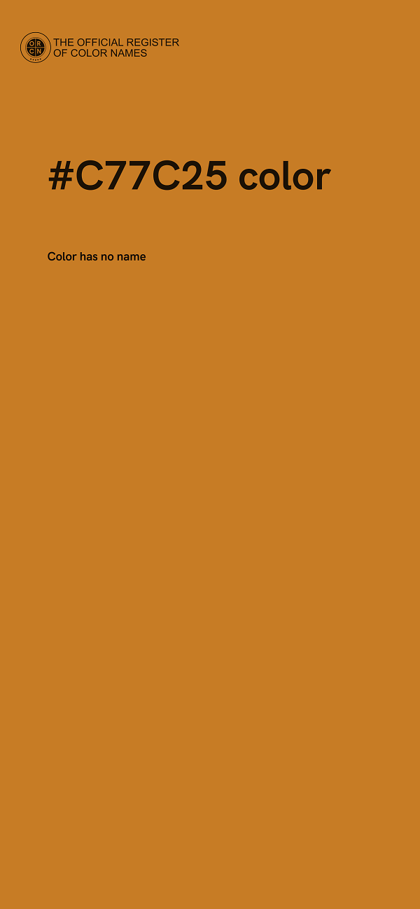#C77C25 color image