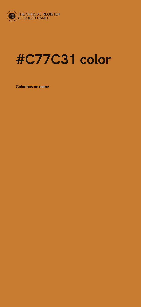 #C77C31 color image