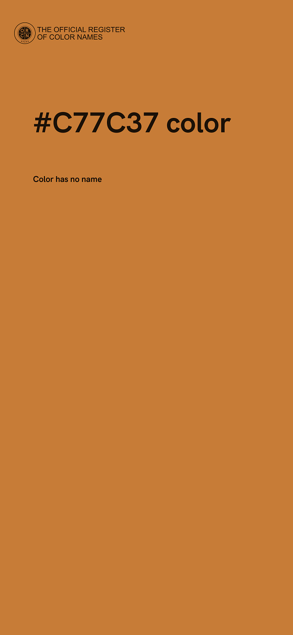 #C77C37 color image