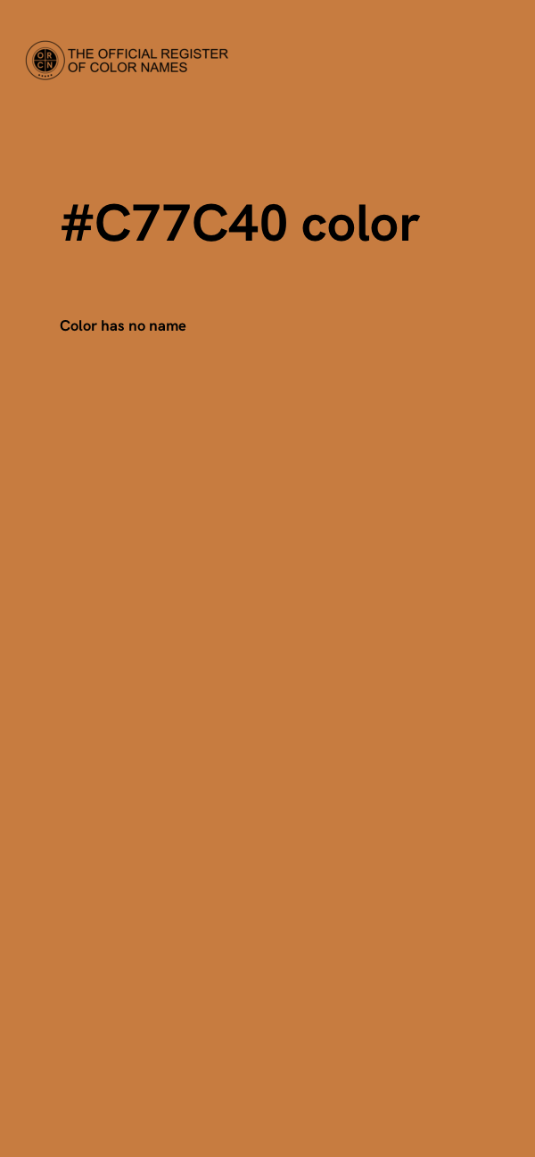 #C77C40 color image