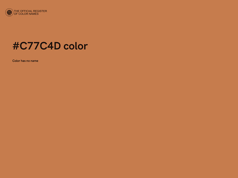 #C77C4D color image