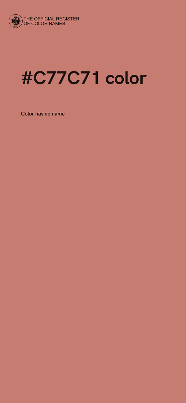 #C77C71 color image