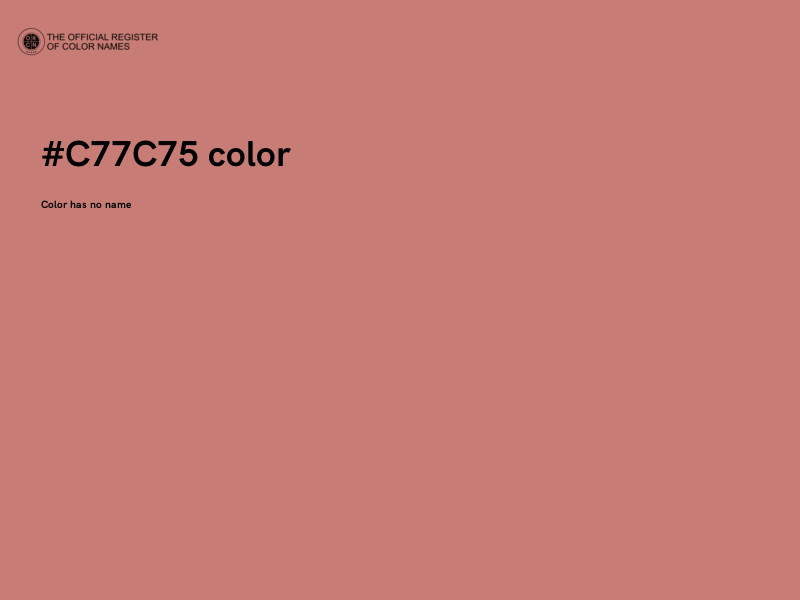 #C77C75 color image