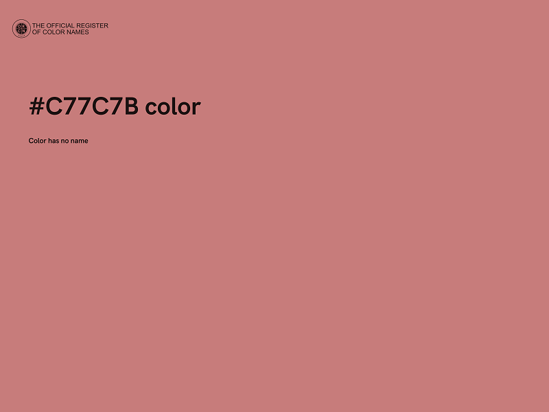 #C77C7B color image