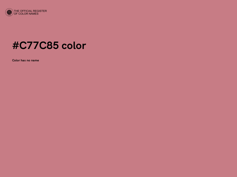 #C77C85 color image