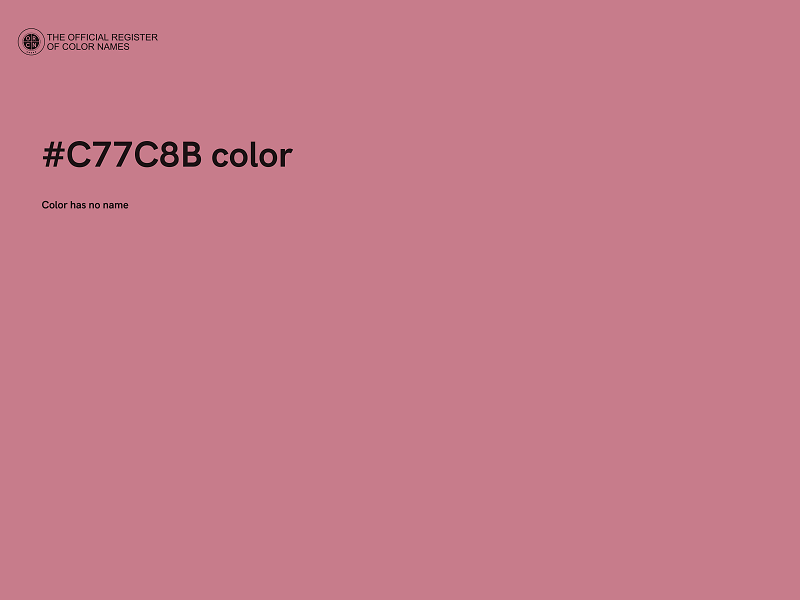 #C77C8B color image