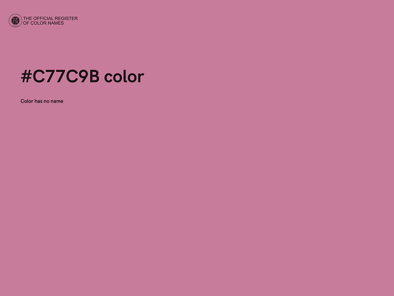 #C77C9B color image