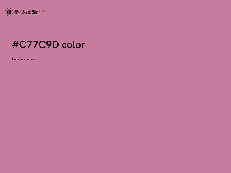 #C77C9D color image