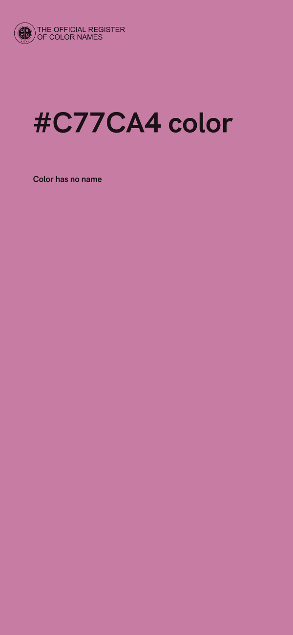 #C77CA4 color image