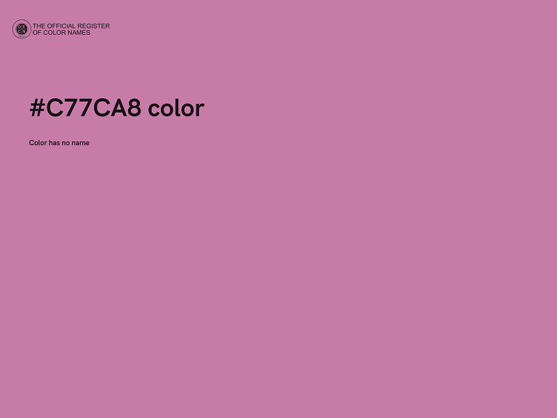 #C77CA8 color image