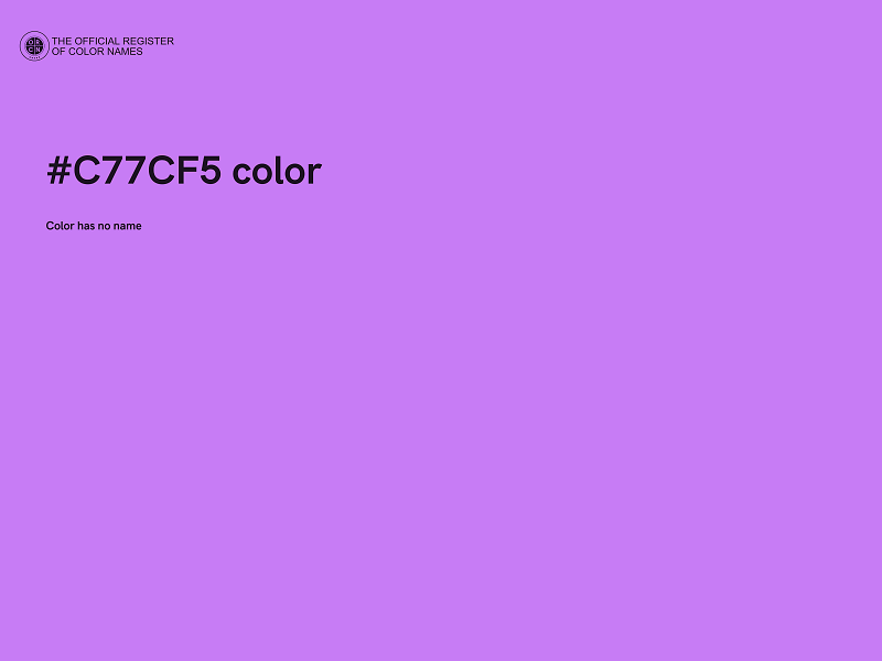 #C77CF5 color image