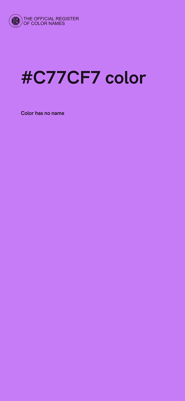 #C77CF7 color image