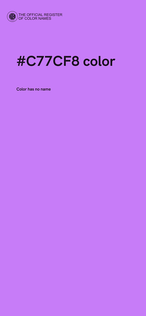 #C77CF8 color image