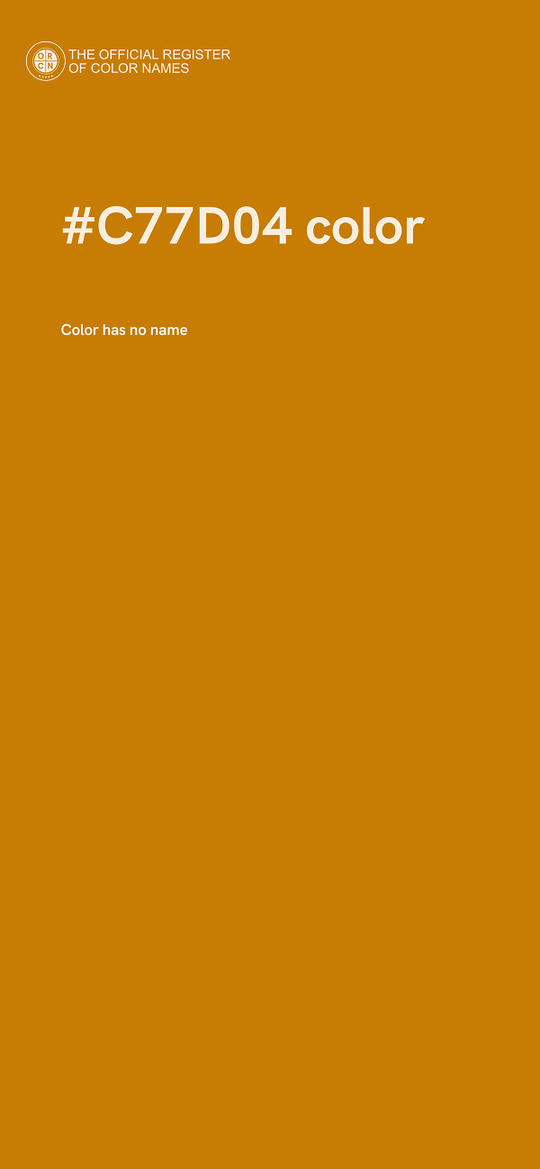 #C77D04 color image