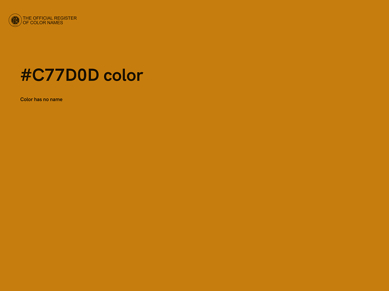 #C77D0D color image