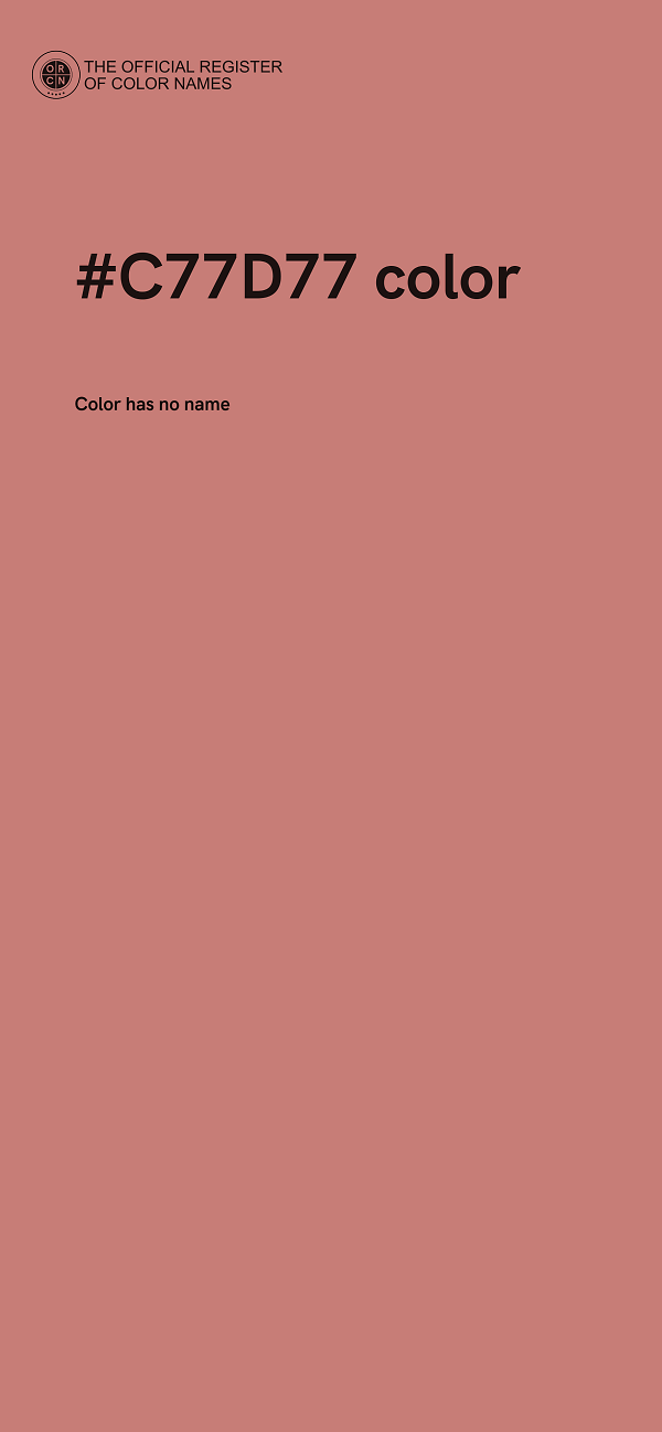 #C77D77 color image