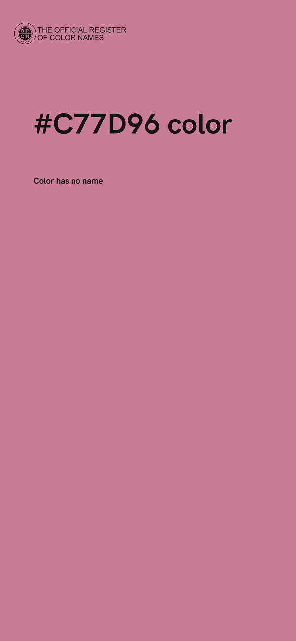 #C77D96 color image