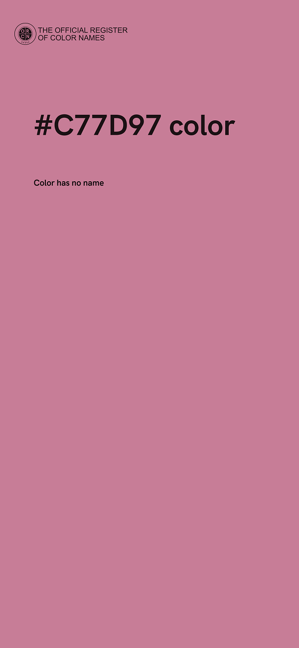 #C77D97 color image