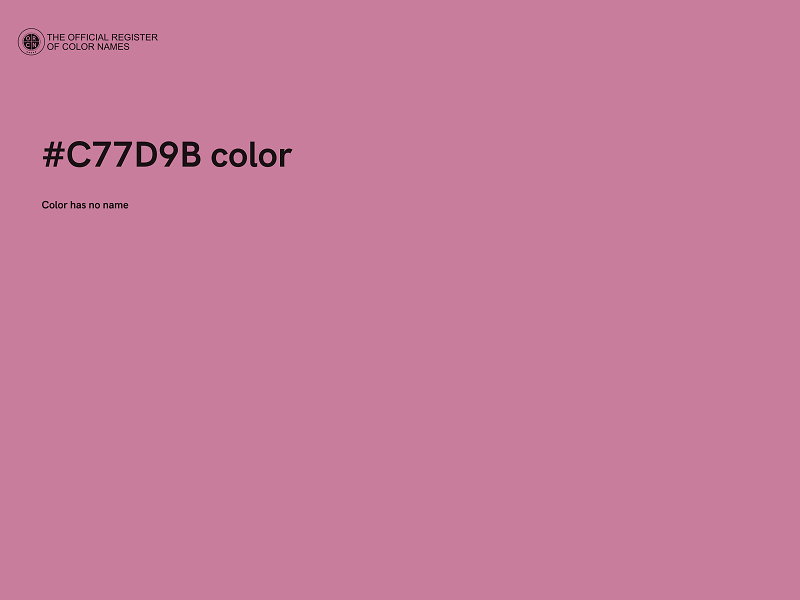 #C77D9B color image