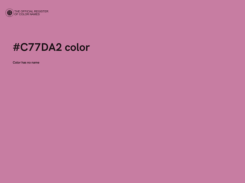 #C77DA2 color image