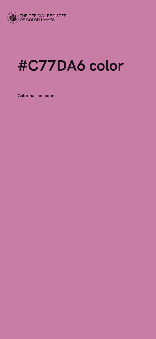#C77DA6 color image
