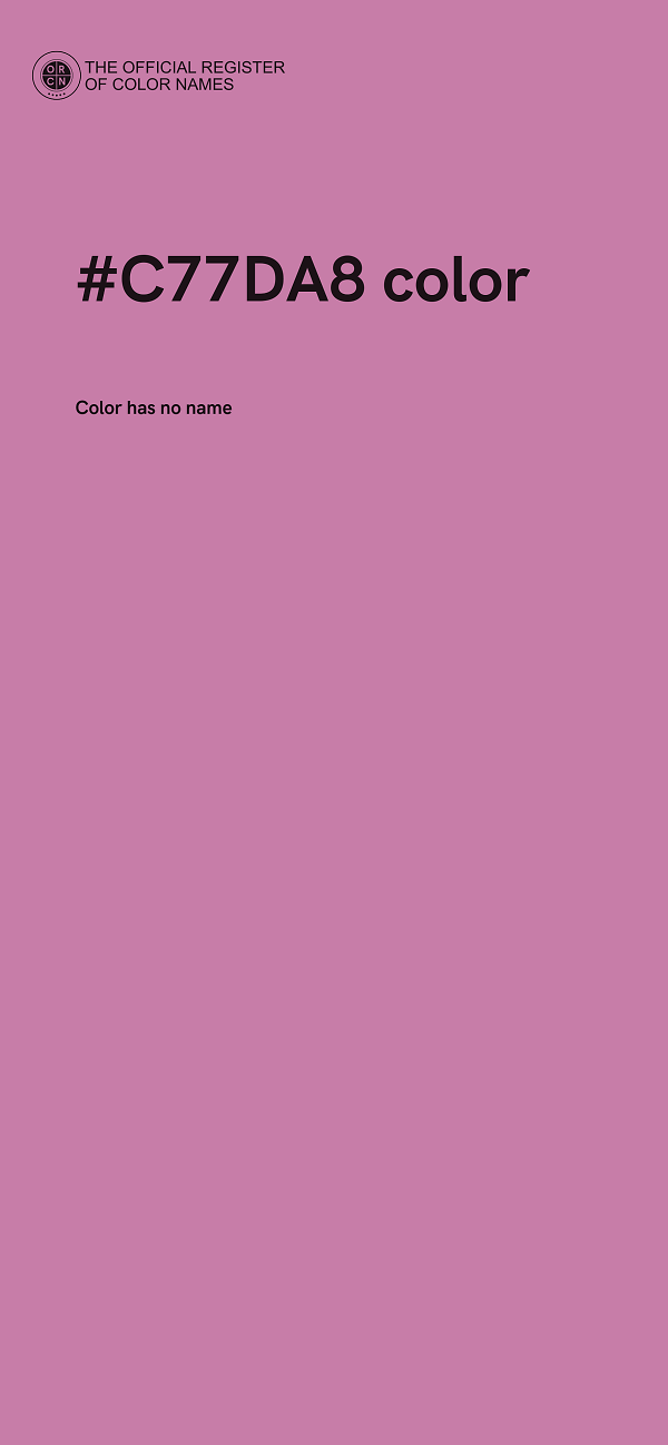 #C77DA8 color image