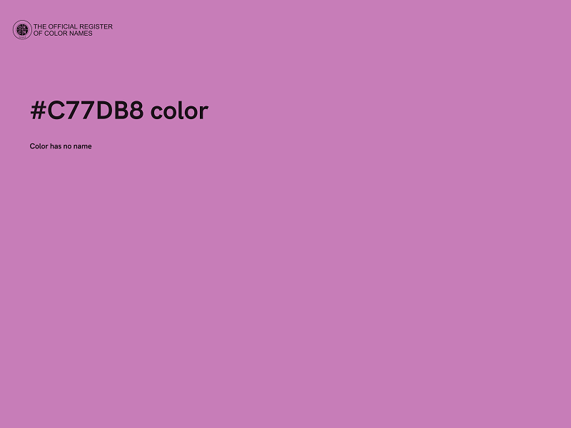#C77DB8 color image
