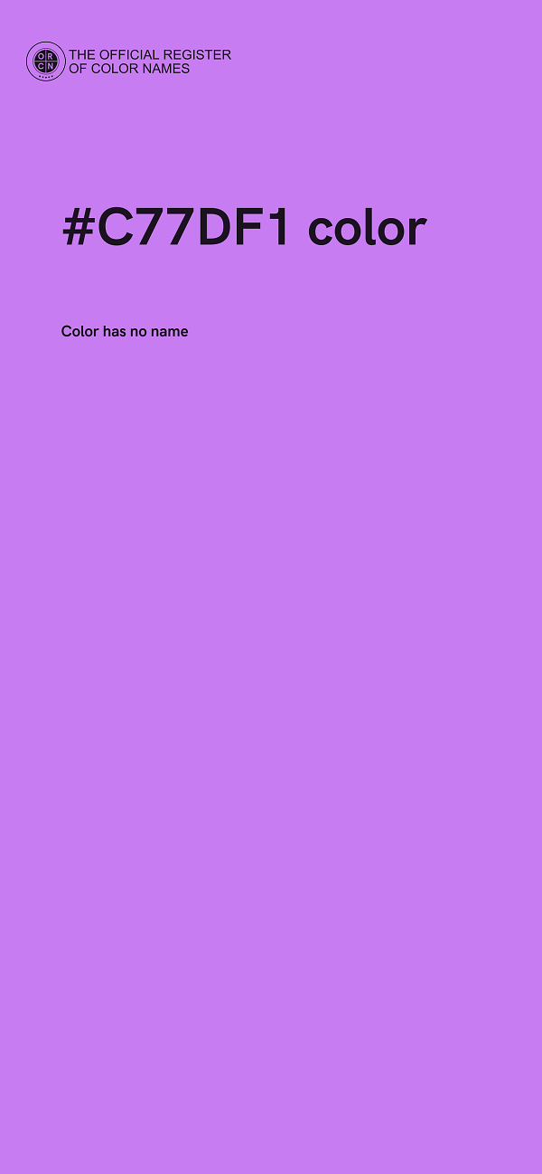 #C77DF1 color image