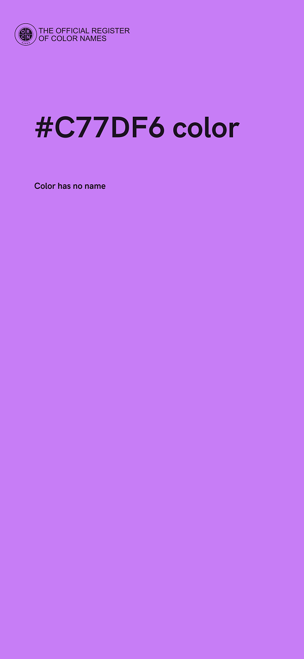 #C77DF6 color image