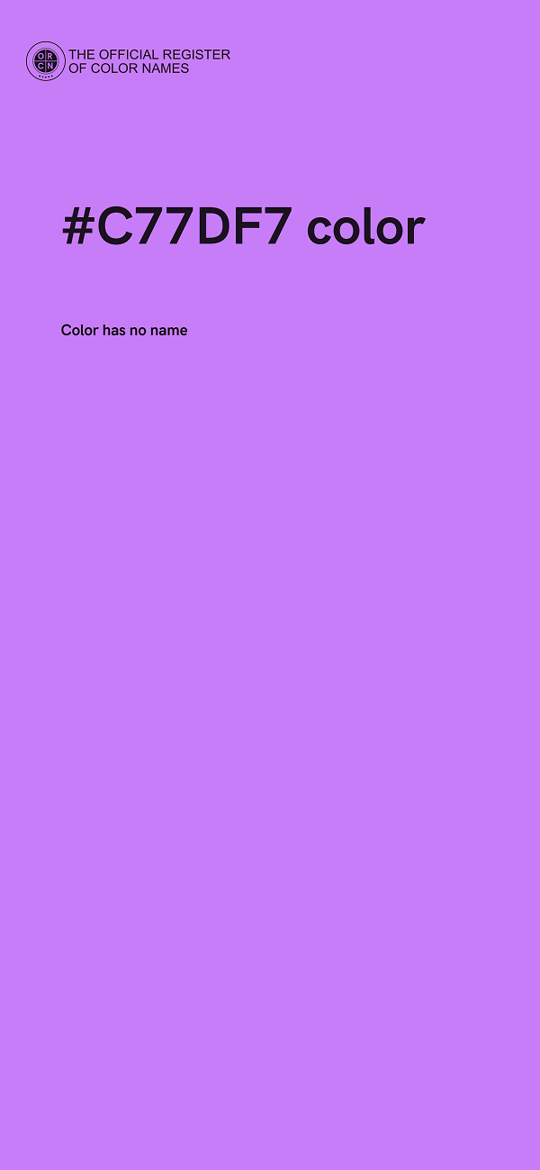 #C77DF7 color image