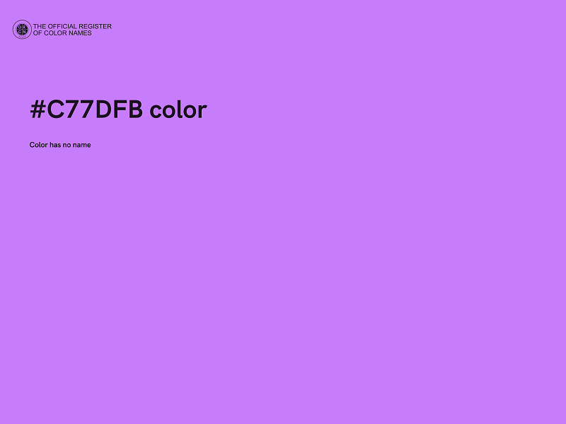 #C77DFB color image