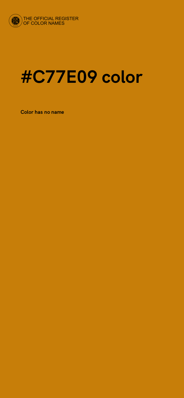 #C77E09 color image